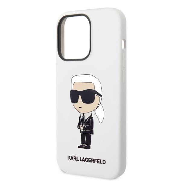 Karl Lagerfeld KLHCP14LSNIKBCH iPhone 14 Pro 6,1" hardcase biały/white